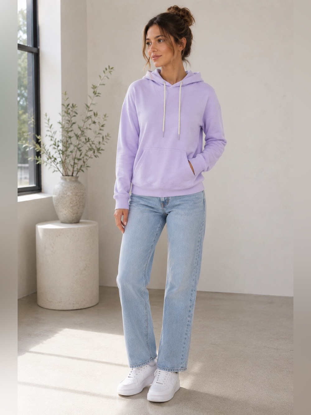 Daydreamer Lavender Hoodie XS NWT 100% Cotton Made USA